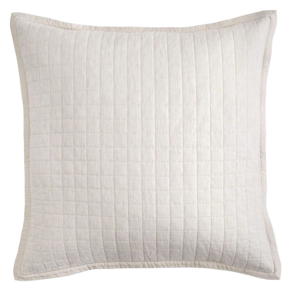 Hudson Park Natalya Quilted EURO Sham Light Tan