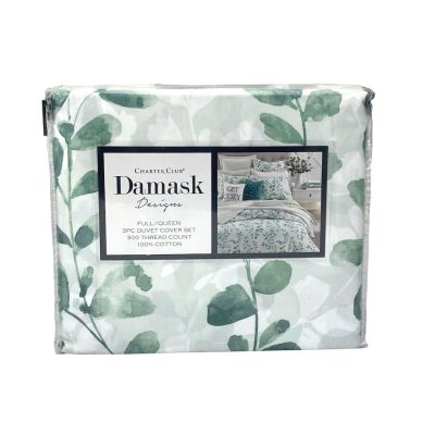 Charter Club Damask Designs Eucalyptus Full/Queen Duvet Set 3