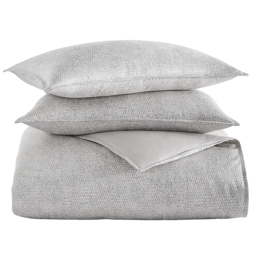 Hotel Collection Tessellate Duvet Set Silver Hotel Collection Tessellate Duvet Set Silver