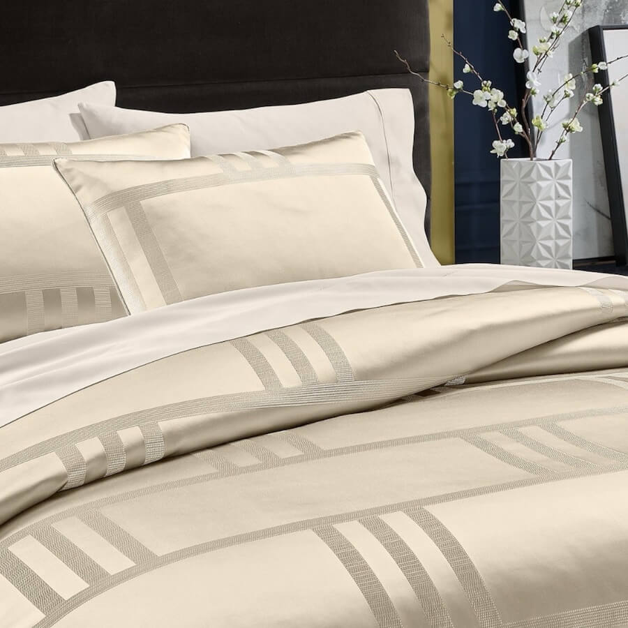 Hotel Collection Structure Duvet Cover Set Gold 2 Hotel Collection Structure Duvet Cover Set Gold 2