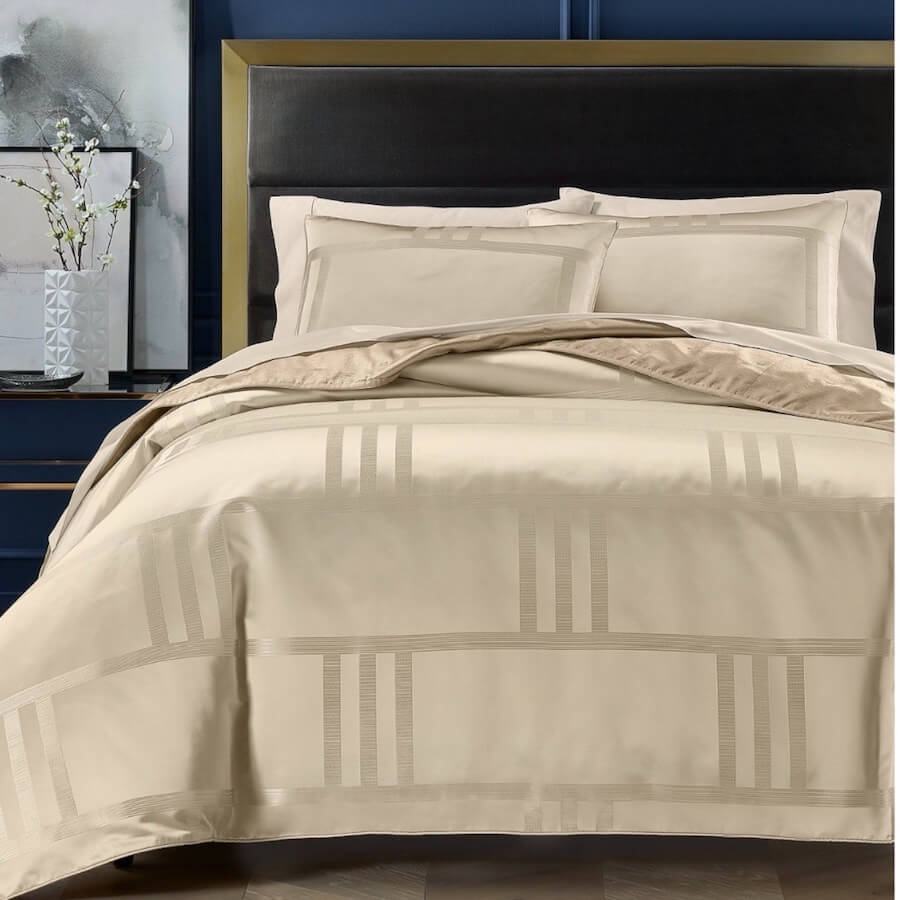 Hotel Collection Structure Duvet Cover Set Gold Hotel Collection Structure Duvet Cover Set Gold