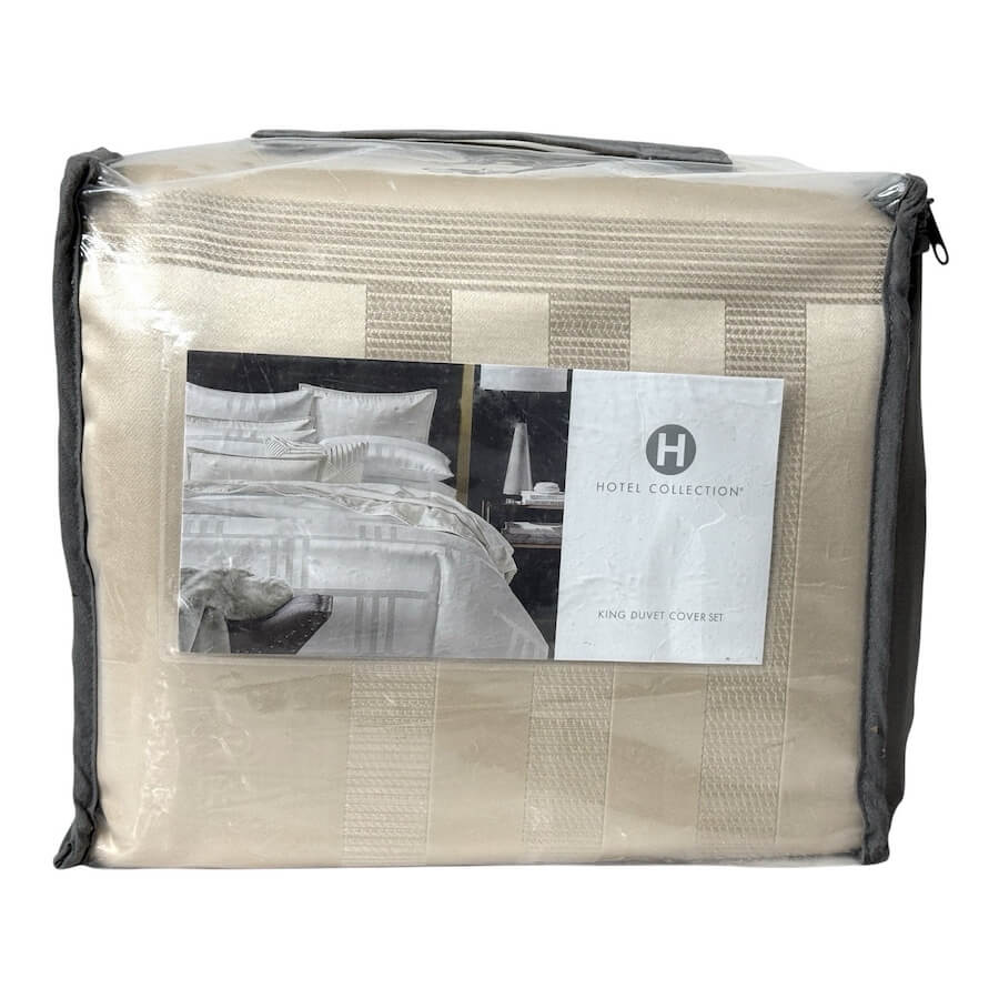 Hotel Collection Structure King Duvet Cover Set Gold Hotel Collection Structure King Duvet Cover Set Gold