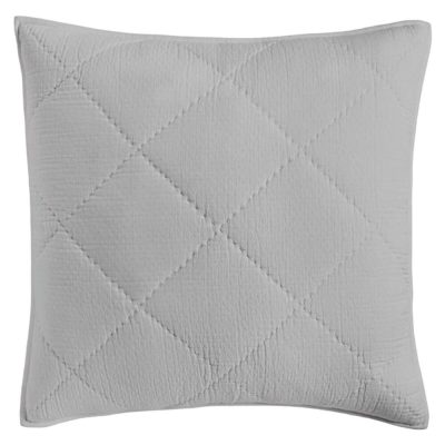 Hotel Collection Dobby Diamond Euro Sham Gray