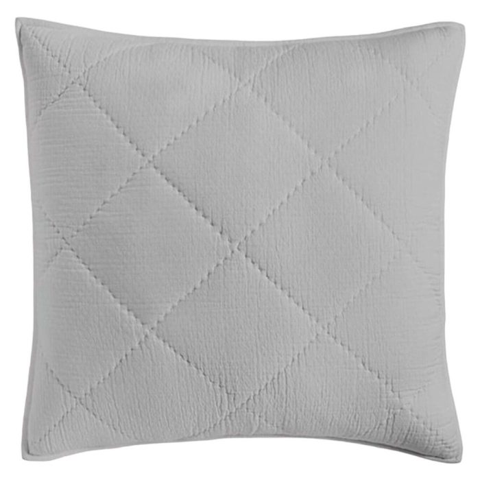 Hotel Collection Diamond Dobby Euro Sham Gray