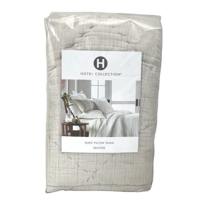 Hotel Collection Diamond Dobby Quilted Euro Sham