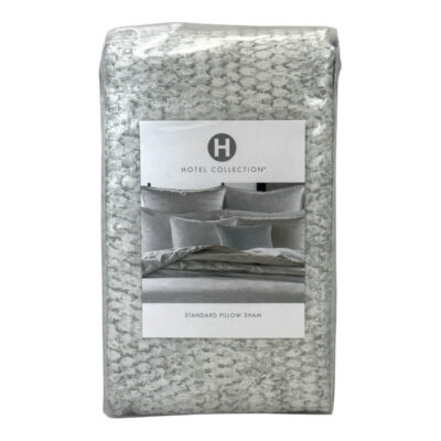 Hotel Collection Tessellate Standard Sham Silver