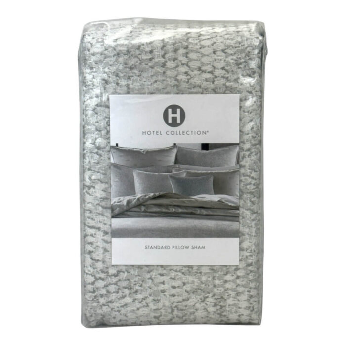 Hotel Collection Tessellate Standard Sham Silver