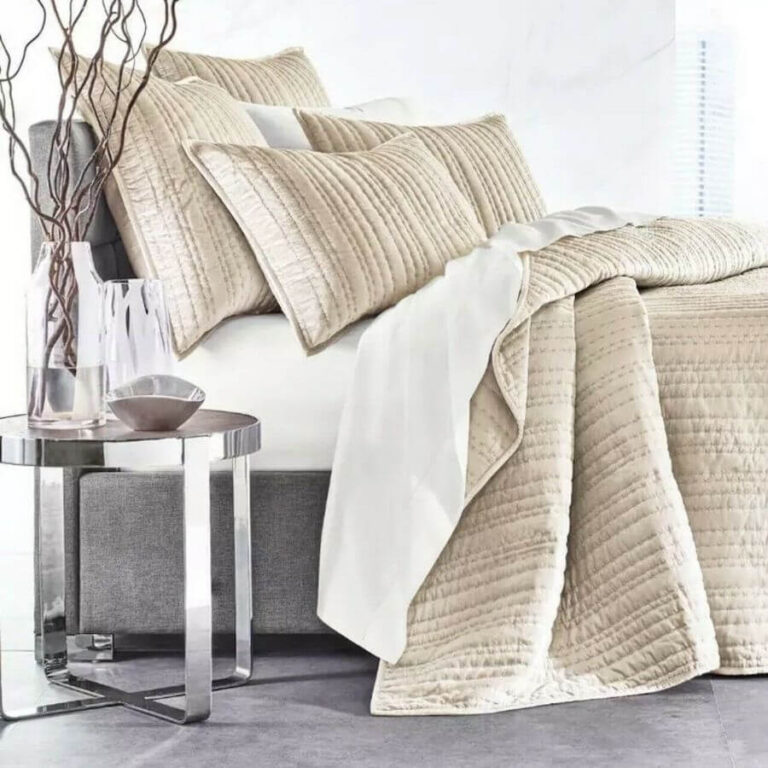 Hotel Collection Velvet Quilted Full/Queen Coverlet Dune