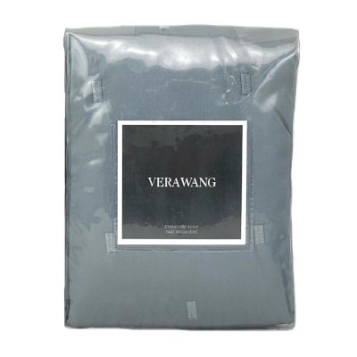 Vera Wang Luster Quilted STANDARD SHAM Slate Blue 2