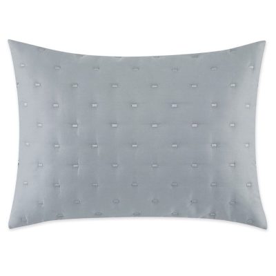 Vera Wang Luster Quilted STANDARD SHAM Slate Blue