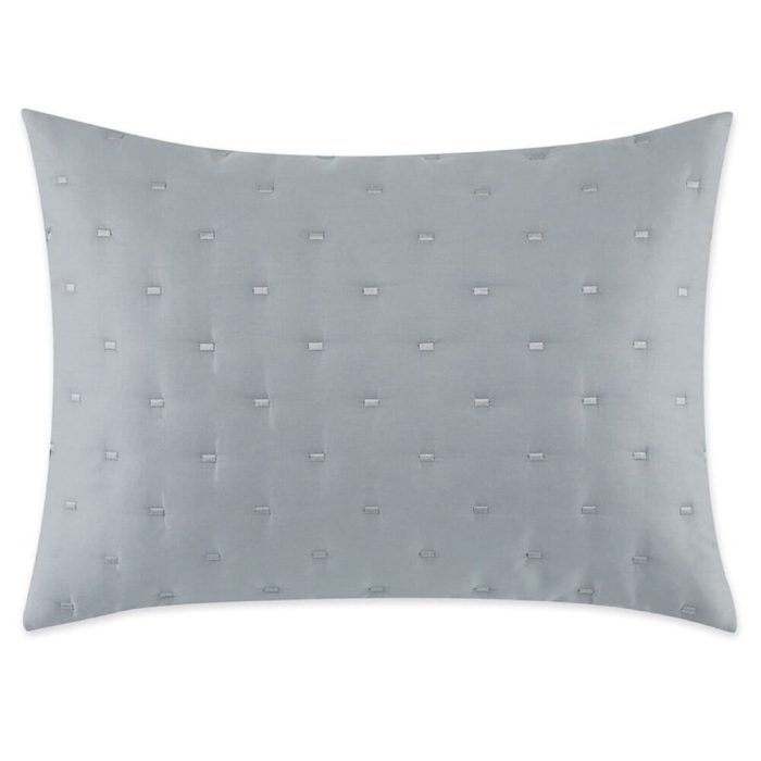 Vera Wang Luster Quilted STANDARD SHAM Slate Blue