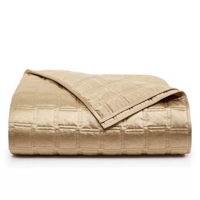 Hotel Collection Burnish Coverlet Gold