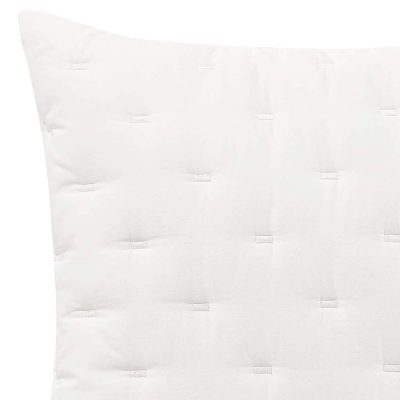 Vera Wang Luster Quilted KING Sham White 2