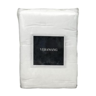 Vera Wang Luster Quilted KING Sham White 3