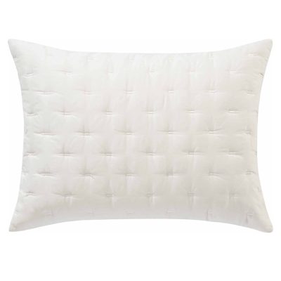 Vera Wang Luster Quilted KING Sham White