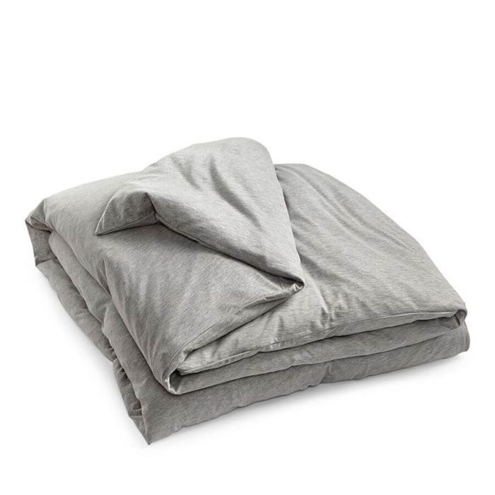 Calvin Klein Modern Body Jersey Duvet Cover Gray