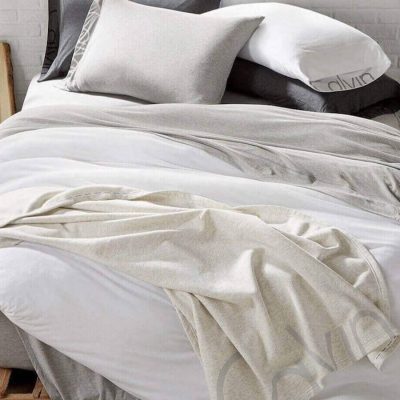 Calvin Klein Modern Body Jersey Duvet Cover White 2