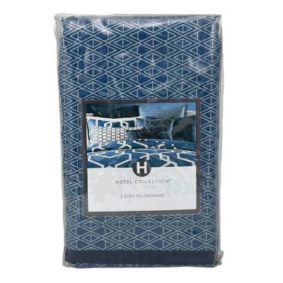 Hotel Collection Modern Imperial EURO Sham Indigo Blue 2