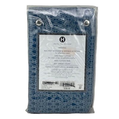 Hotel Collection Modern Imperial EURO Sham Indigo Blue 3