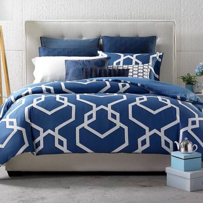 Hotel Collection Modern Imperial EURO Sham Indigo Blue