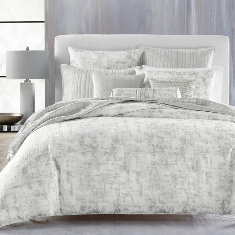 Hotel Collection Silver Fern Full/Queen Duvet Cover Silver