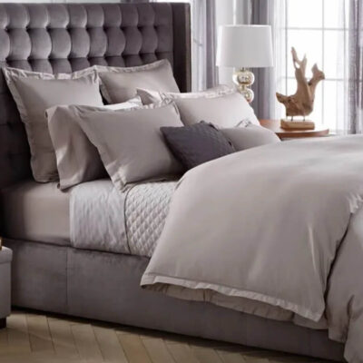 Hudson Park 680 Thread Count Beddding Pewter