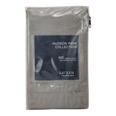 Hudson Park 680 Thread Count King Sham Pewter