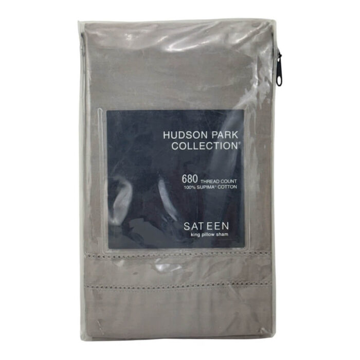 Hudson Park 680 Thread Count King Sham Pewter