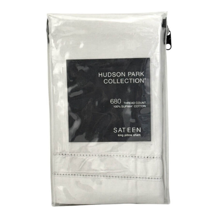 Hudson Park 680 Thread Count King Sham Silver