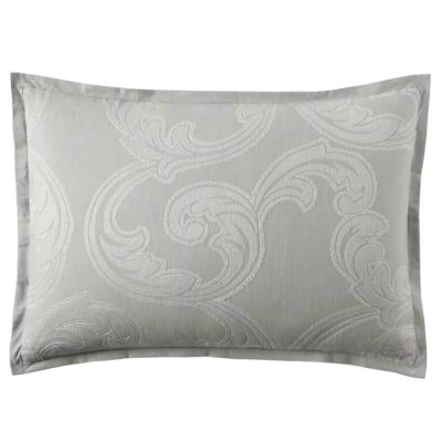 Hudson Park Collection Modern Scroll 2 KING Shams GRAY