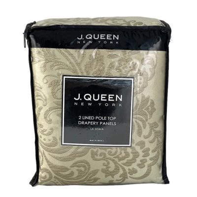 J Queen New York La Scala Window Panel Tie Back Gold