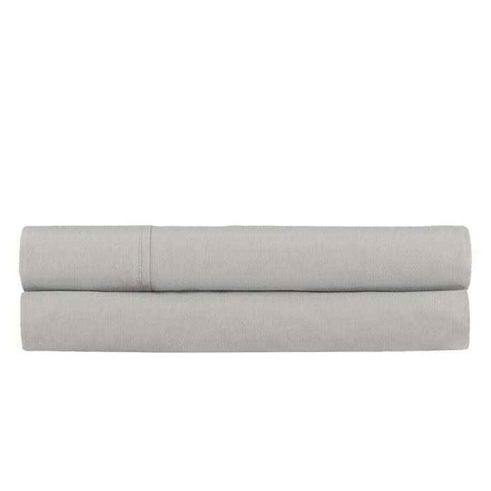 Ralph Lauren Palmer Percale QUEEN Flat Sheet Pale Flannel Grey