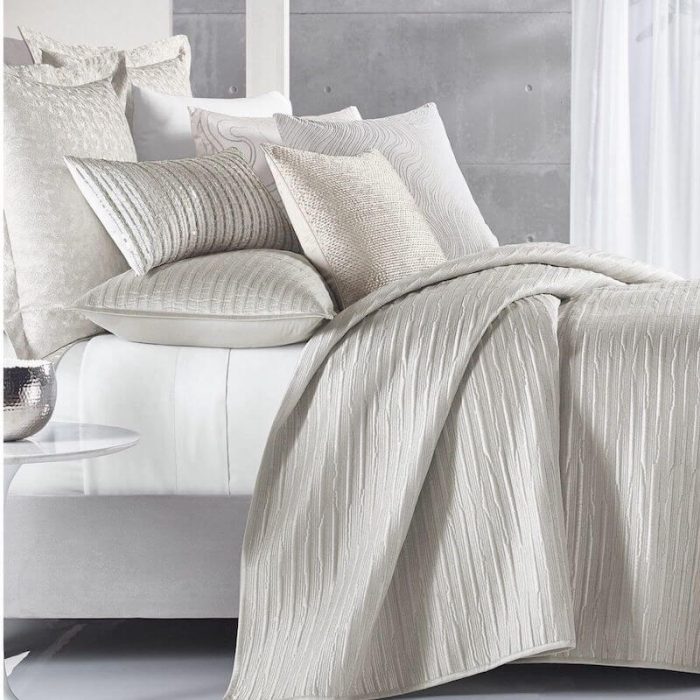 Hotel Collection Silverwood Quilted KING Sham Silver 2
