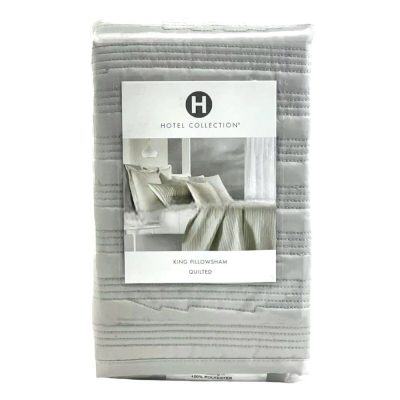 Hotel Collection Silverwood Quilted KING Sham Silver 3