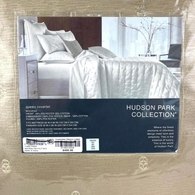 Hudson Park Collection Nouveau Full Queen Coverlet Gold 2