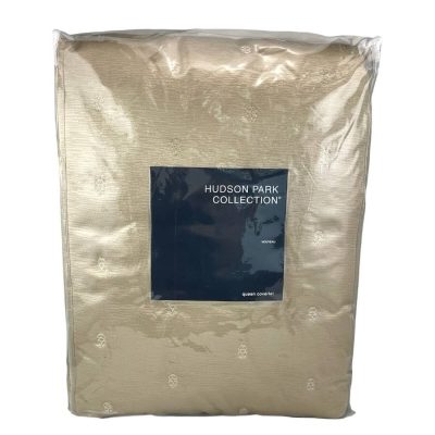 Hudson Park Collection Nouveau Full Queen Coverlet Gold