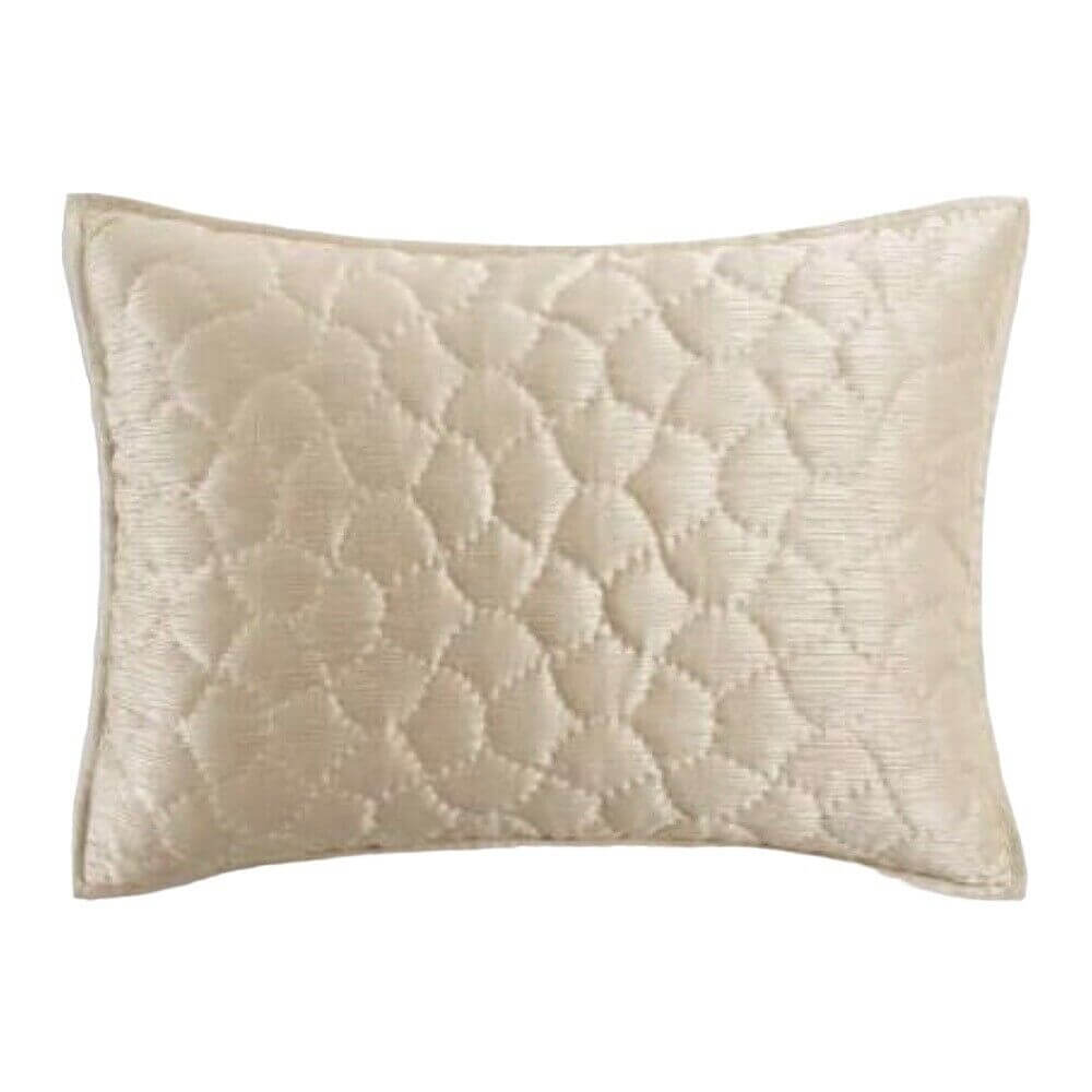 Hudson Park Reeds Quilted STANDARD Sham Champagne