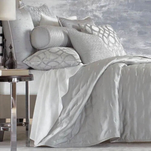 Hotel Collection Helix Quilted Full/Queen Coverlet Gray