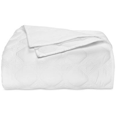 Hotel Collection Basic Cane Coverlet White