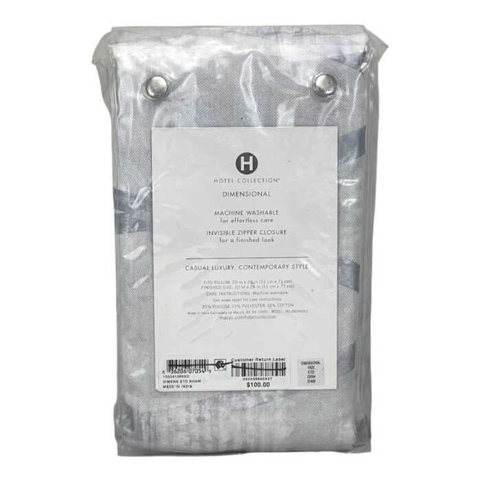 Hotel Collection Dimensional Standard Sham Blue 2