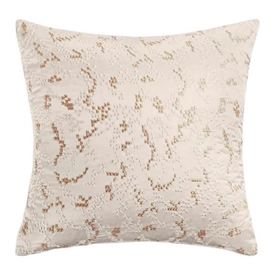 Hudson Park Reeds Embroidered Embellished EURO Sham