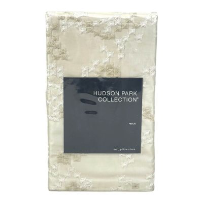 Hudson Park Reeds Embroidered Embellished EURO Sham 2