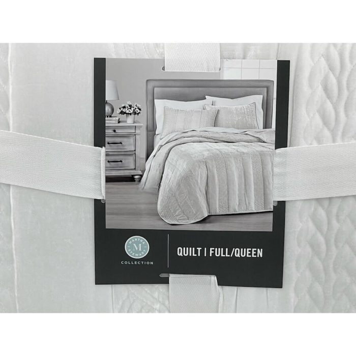 Martha Stewart Cable Knit Velvet Quilt 2