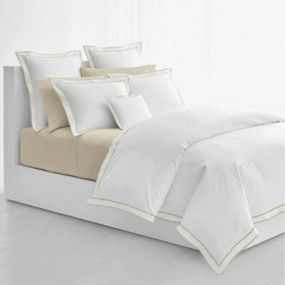 Ralph Lauren Spencer Border Duvet Cover Flax 2