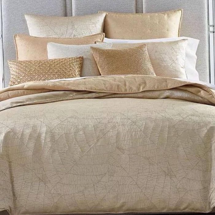 Hotel Collection Leaflet Sham Gold