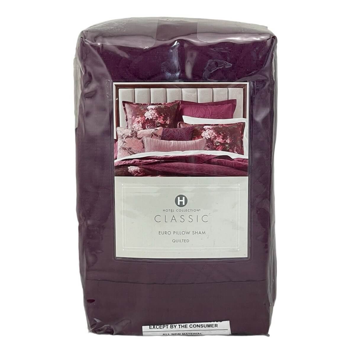 Hotel Collection Classic Dutch Floral Euro Sham Purple 2 Hotel Collection Classic Dutch Floral Euro Sham Purple 2