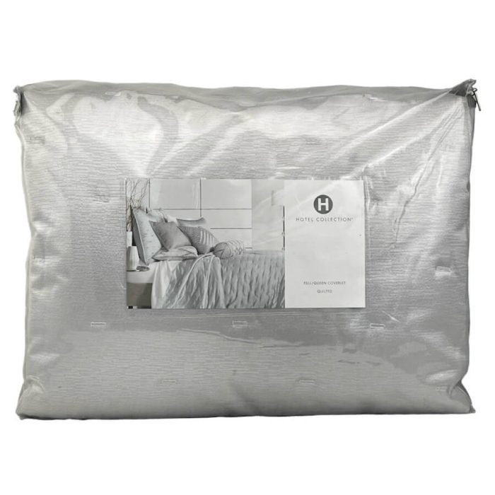 Hotel Collection Glint Coverlet Sliver