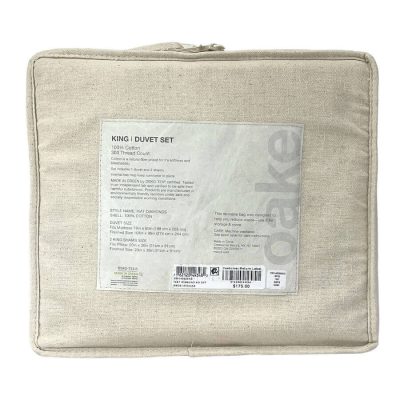Oake Ikat Diamond King Duvet Set 3