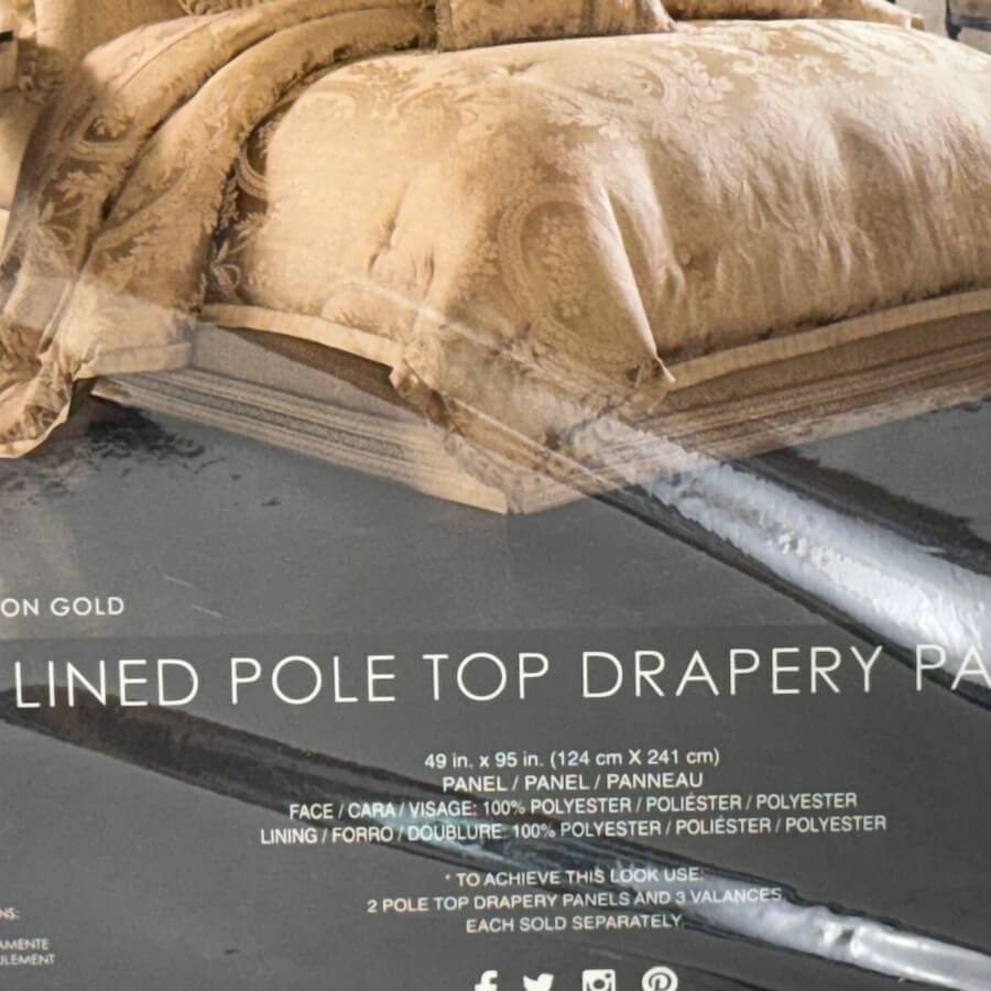 J Queen New York Napoleon Window Panels 4 J Queen New York Napoleon Window Panels 4