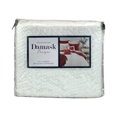 Charter Club Damask Designs Cable Knit Duvet Set